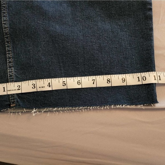 Calvin klein boho high rise wide leg cropped raw released hem jeans plus size 20 - Picture 4 of 13